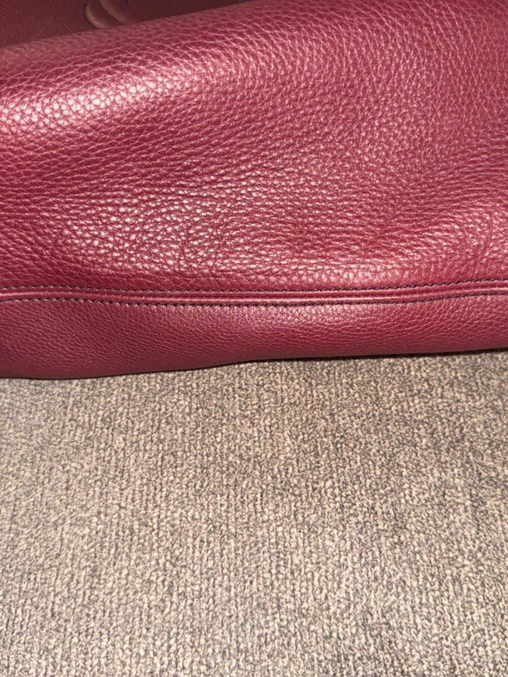 Gucci Soho Hobo Shoulder Tote Burgundy Bordeaux - Picture 4 of 12